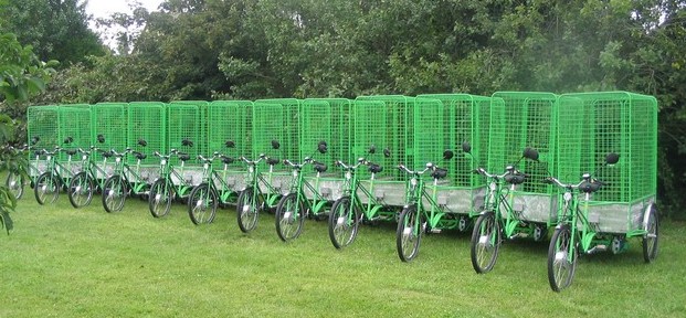 Flotte de vlos tricycles  lectrique pour des usages intensifs